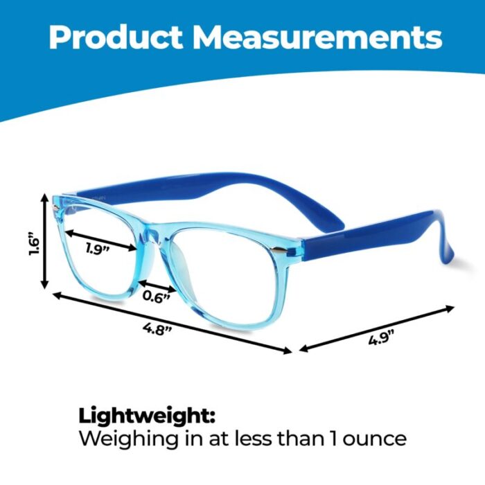 Ava Ethan Clear Non Prescription Lens Glasses for ToddlersKids Ages 3 12 EKG910BL 3