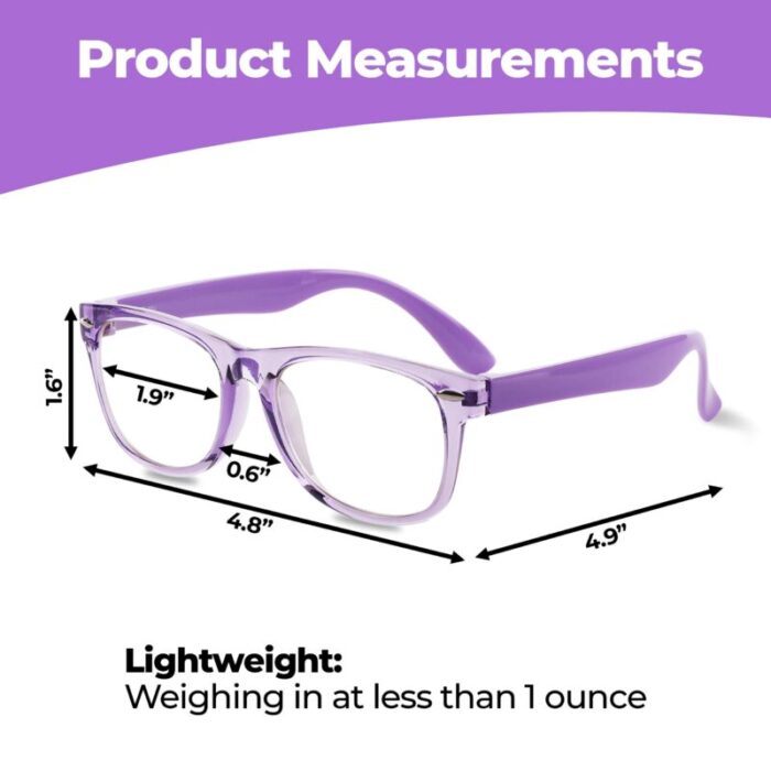 Ava Ethan Clear Non Prescription Lens Glasses for ToddlersKids Ages 3 12 EKG910PP 1