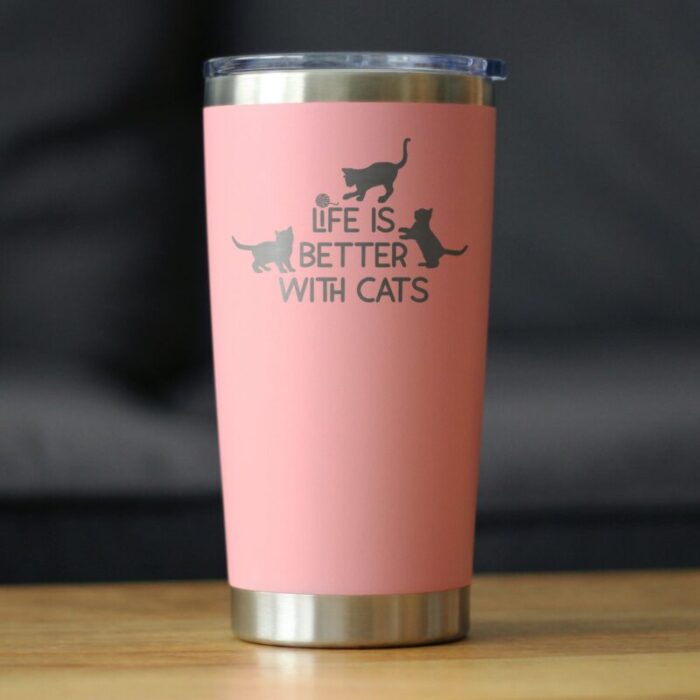 CT20oz lifeisbetterwithcats pink LS1 SQ