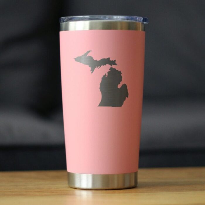 CT20oz michiganoutline pink LS1 SQ