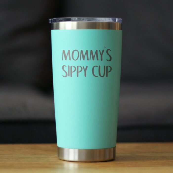 CT20oz mommy ssippycup teal LS1 SQ