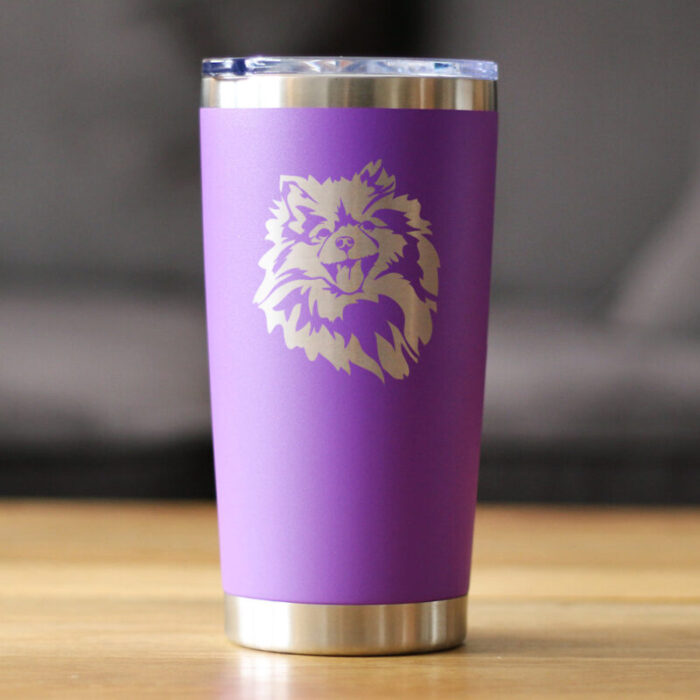 CT20oz pomeranianface purple LS1 SQ