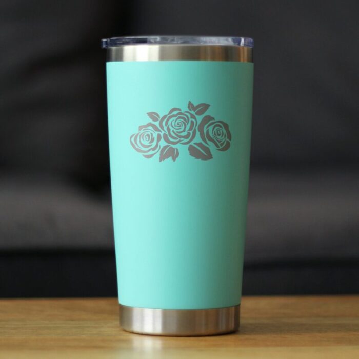 CT20oz roses teal LS1 SQ