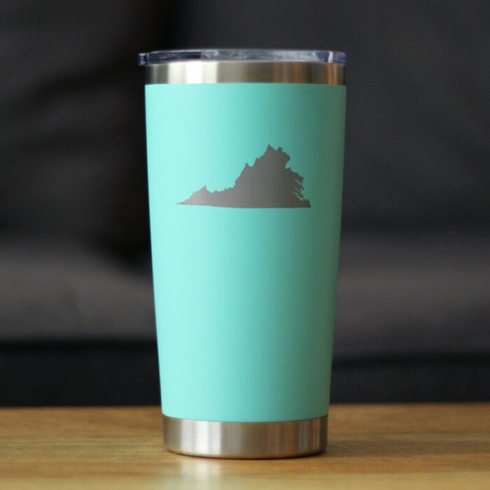 CT20oz virginiaoutline teal LS1 SQ