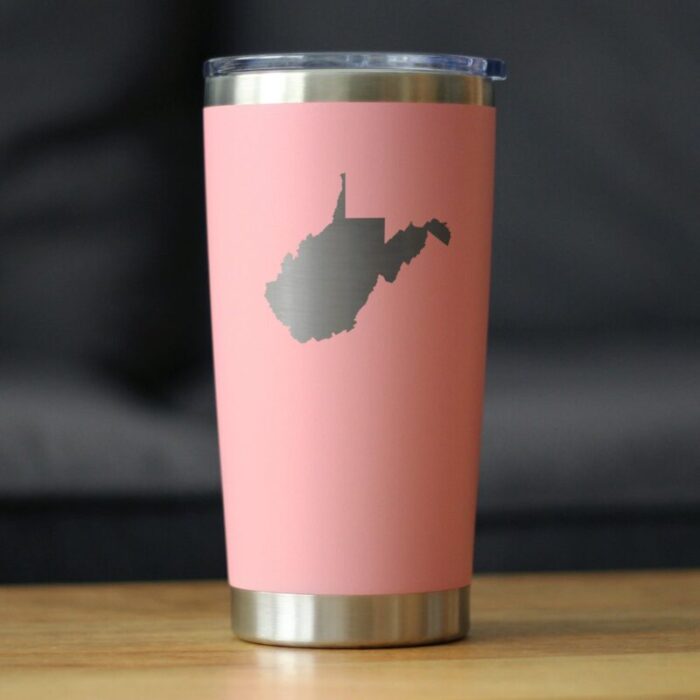 CT20oz westvirginiaoutline pink LS1 SQ