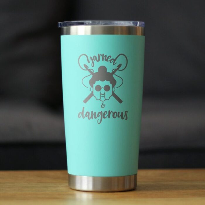 CT20oz yarnedanddangerous teal LS1 SQ