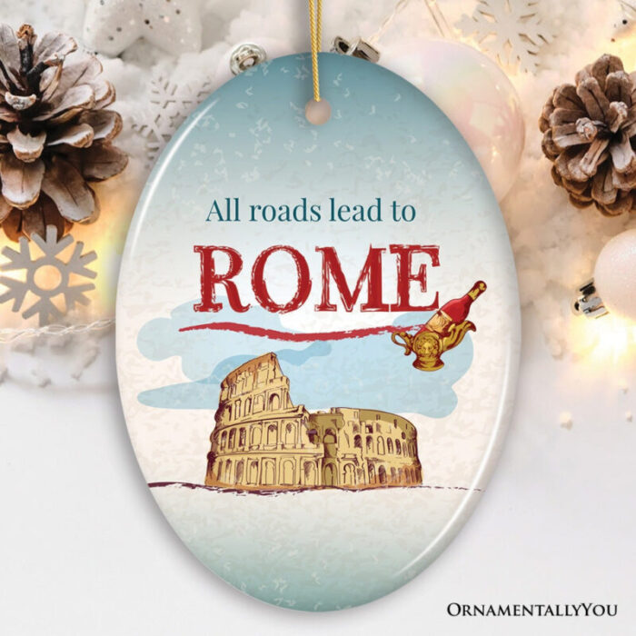 ForProduct 01AllRoadsLeadtoRomeSimpleandSophisticatedOrnament ItalyTravelGiftMockupGroup 05