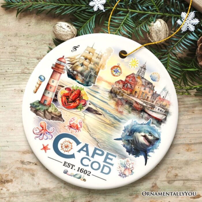 ForProduct 02ArtisticCapeCodExhibitOrnament MassachusettsLandmarkandSouvenirGift3DRealisticMockup 04