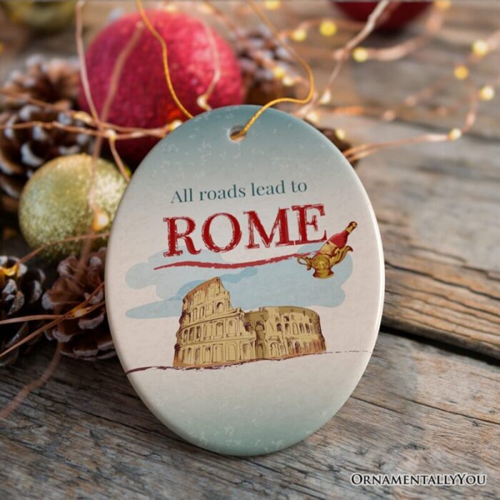 ForProduct 04AllRoadsLeadtoRomeSimpleandSophisticatedOrnament ItalyTravelGift3DRealisticMockup 03