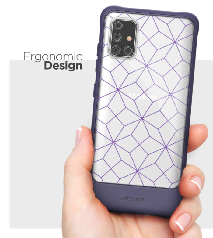 Galaxy A51 Muse Case Geo PurpleClear Purple MU114GU 4