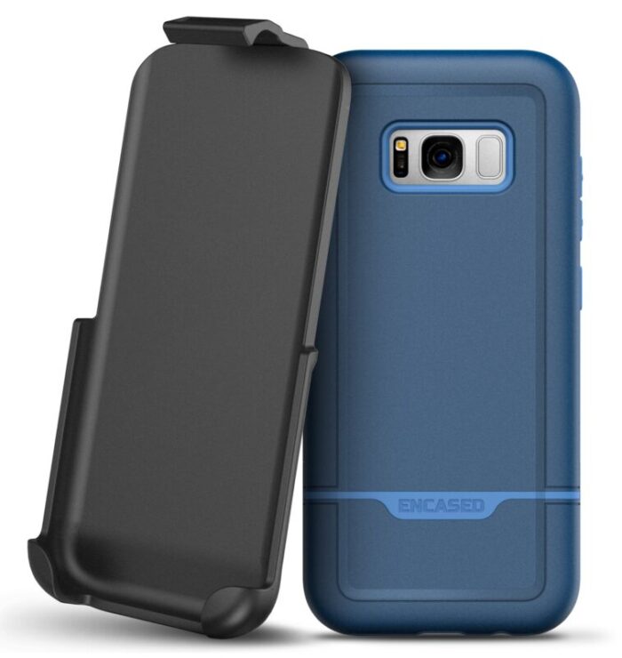 Galaxy S8 Rebel Case And Holster Blue Blue RB12BL HL 1