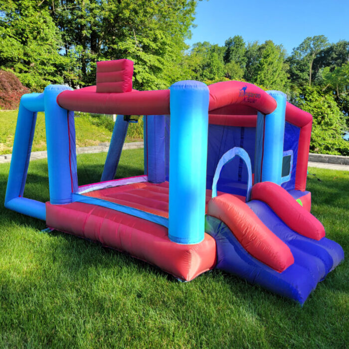 Galvanox Inflatable Bounce House with Blower Jumping Castle with Slide RedBlue IFBC2313BL 7 scaled 1