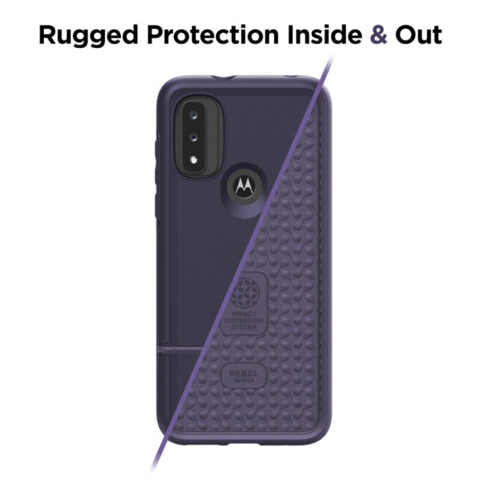 Moto G Pure Rebel Case with Belt Clip Holster Purple RB222IGHLGP 5