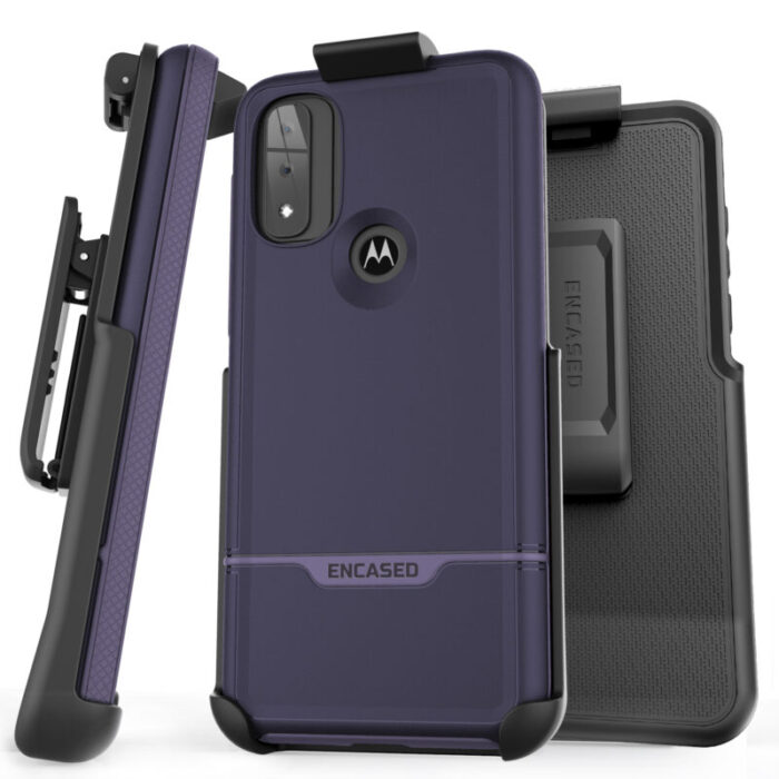 Moto G Pure Rebel Case with Belt Clip Holster Purple RB222IGHLGP