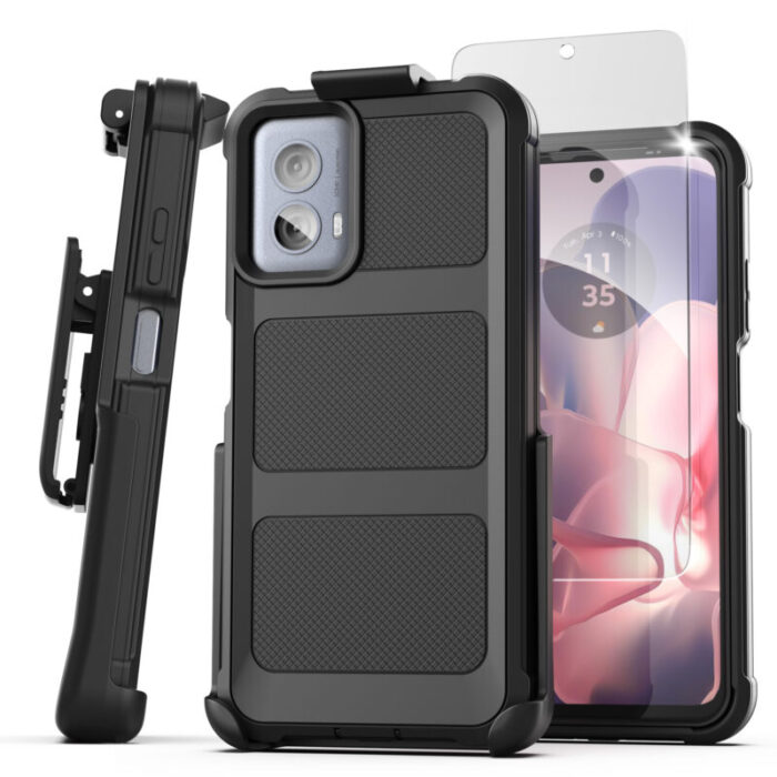 Motorola Moto G Power 2024 Falcon Case with Belt Clip Holster ERS411HL