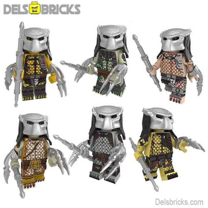 Predator set of 6 delsbricks minifigures