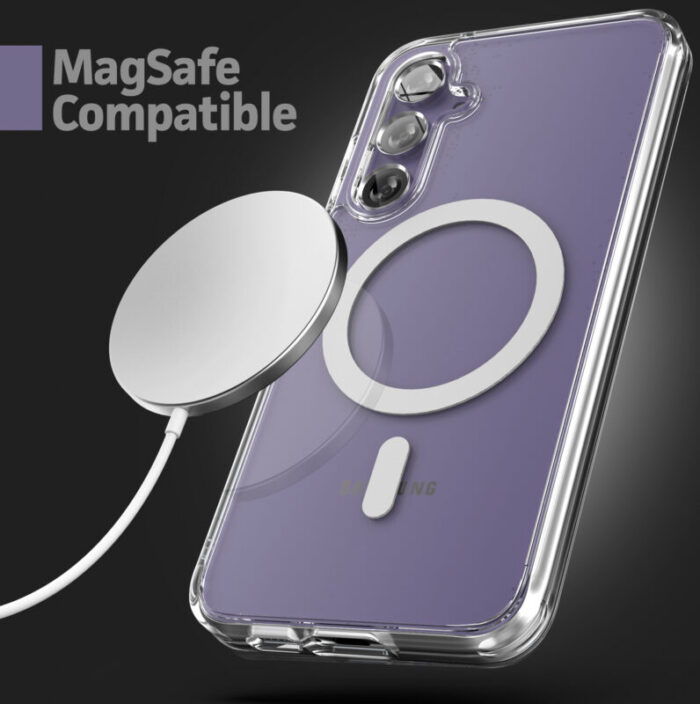 Samsung Galaxy S23 FE Clear Magsafe Case with Magnetic Wallet EMSCB35810 3