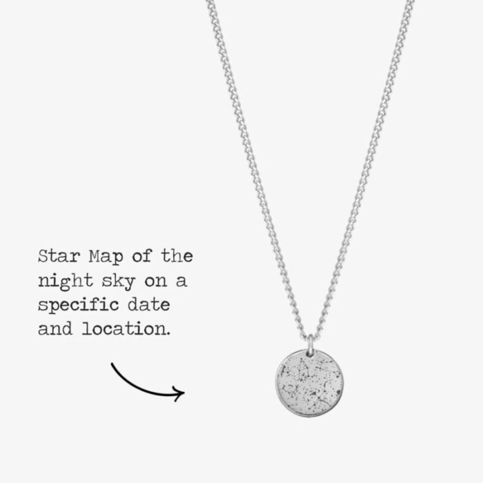 Silverstarmapcoinnecklace