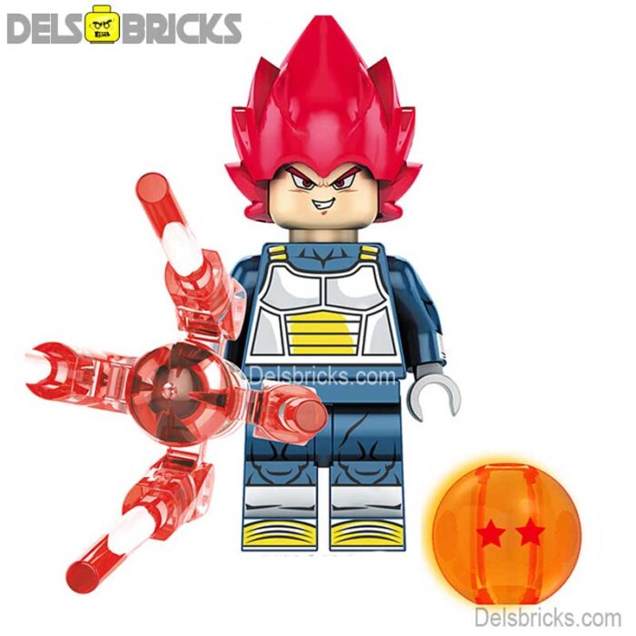 Vegeta red hair kf1561 delsbricks minifigures