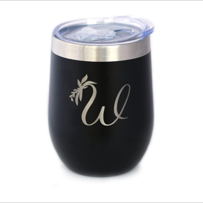 WT monogramfloralW black WB1 SQ