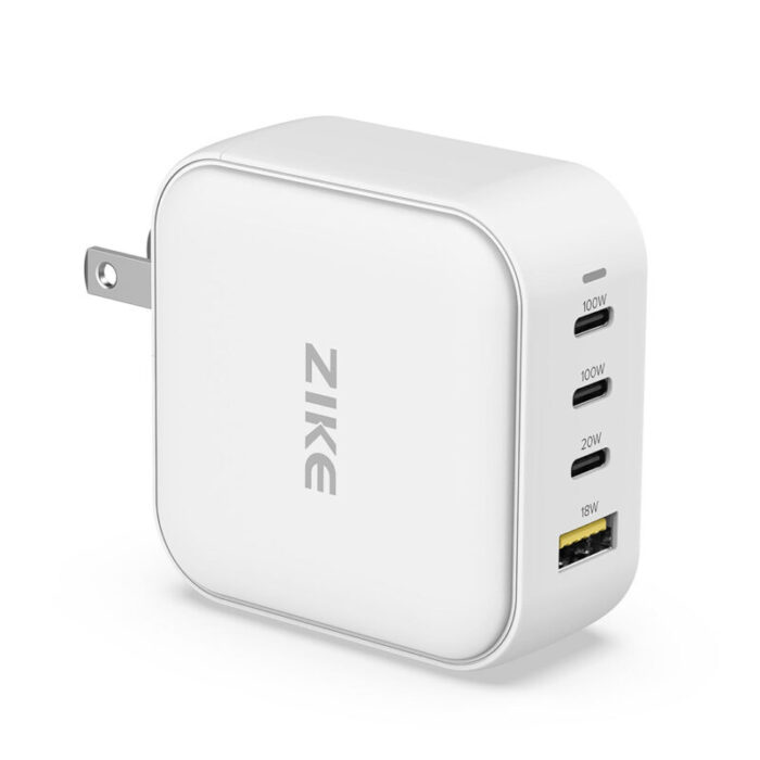 ZIKE 100W GaN USB C 4 Ports Wall Phone Charger Z310