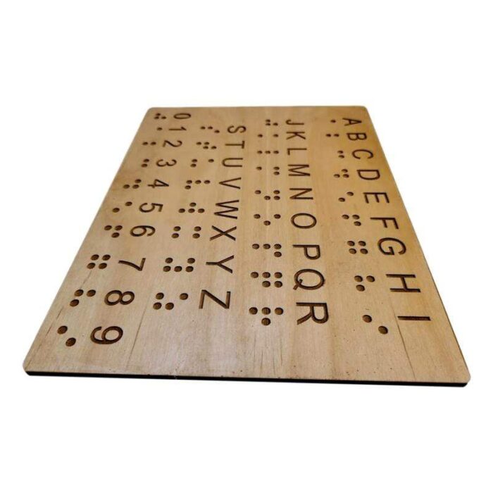 braille alphabet and number learning board educational aide for teaching braille to the sighted purple games studio 15610913063021