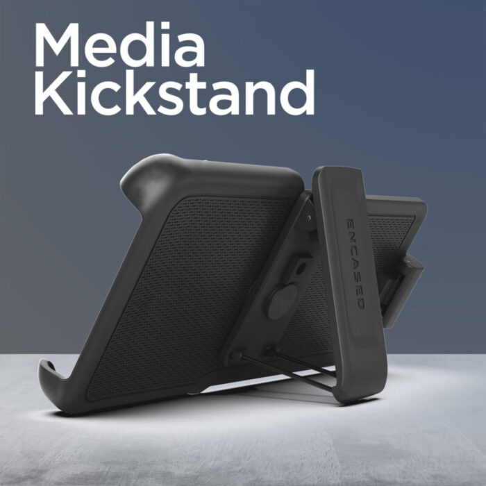 encased phone holster media kickstand 20