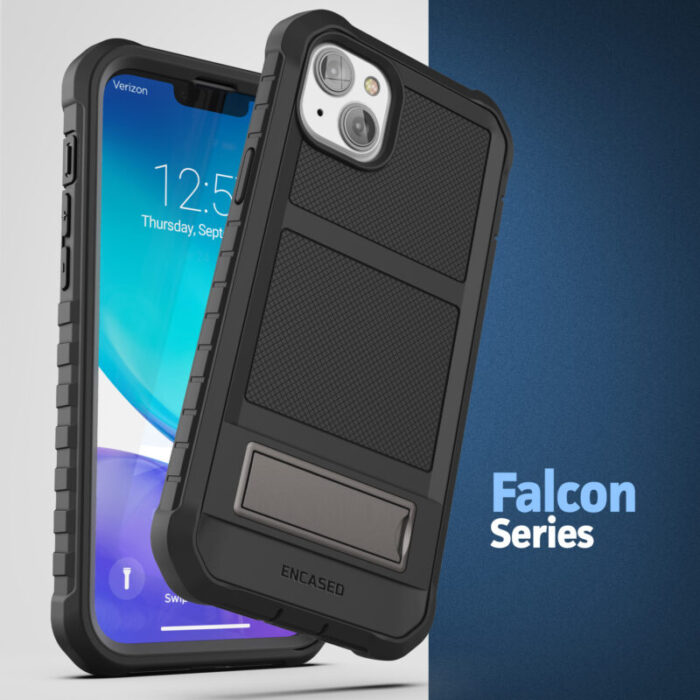 iPhone 14 Falcon Shield Case with Nylon Pouch Holster FM253BKNP 8