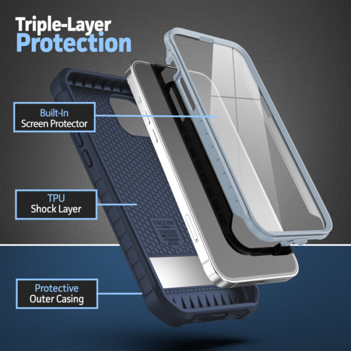 iPhone 14 Pro Falcon Shield Case FM255BL 3