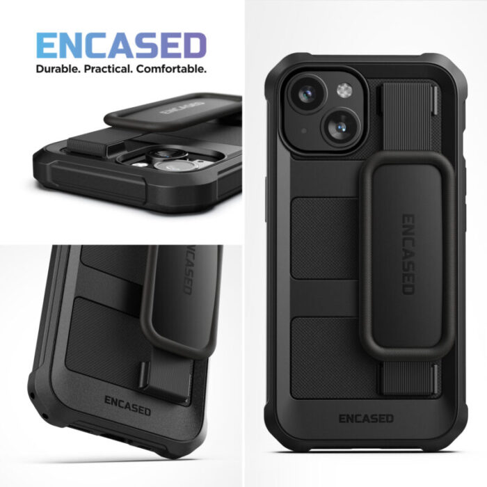 iPhone 15 Falcon Hand Strap Case with Belt Clip Holster FAH336HL 5