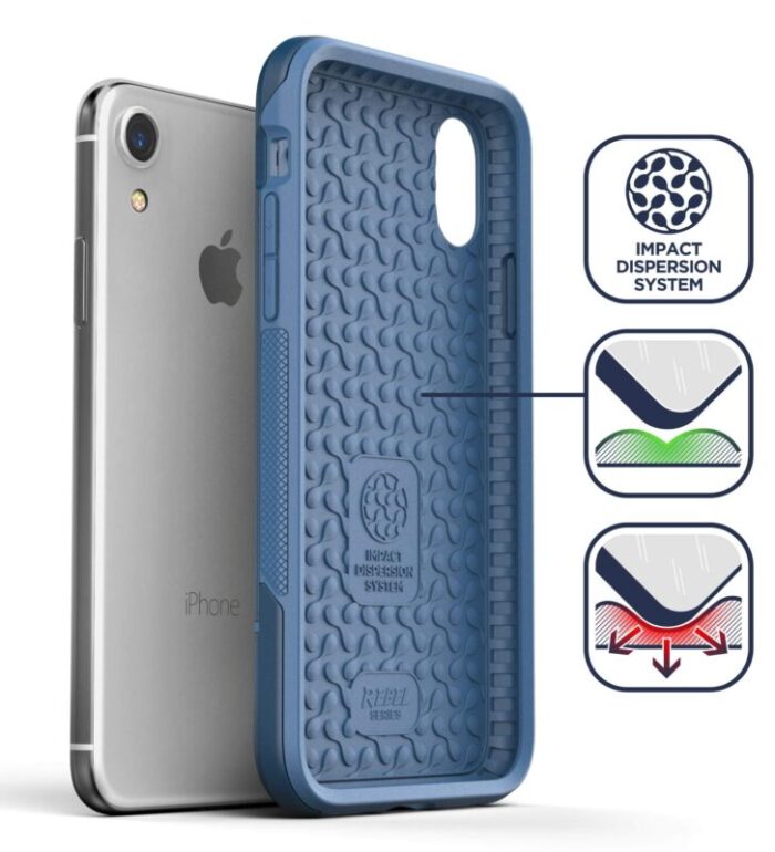 iPhone XR Rebel Case Blue Blue RB71BL 1