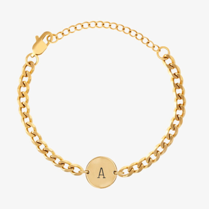 initialchainbraceletgold