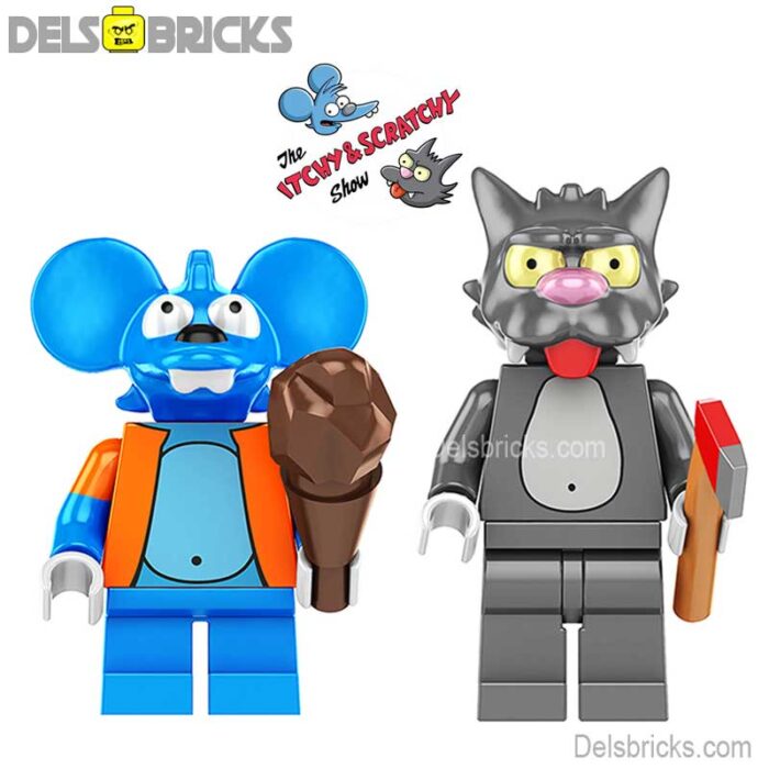 itchy scratchy delsbricks minifigures