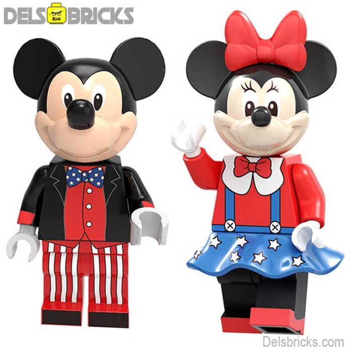 pg1969 pg1970 mickey minnie mouse delsbricks minifigures