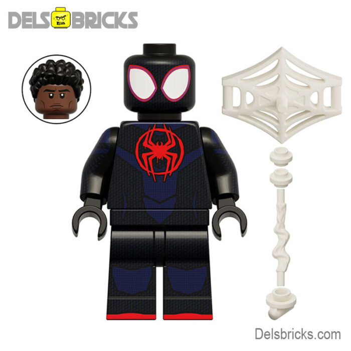 spiderman miles morales lego minifigures delsbricks