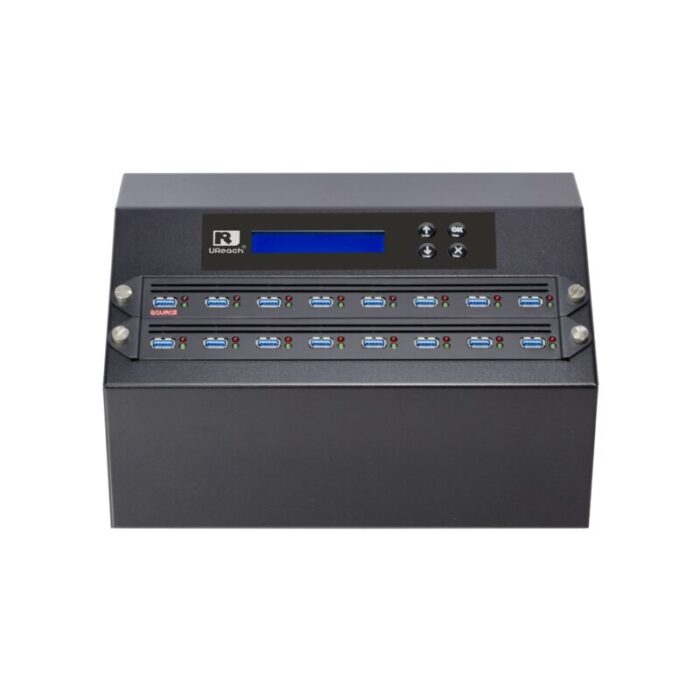 usb duplicator u reach 1 to 15 intelligent 9 u3 series usb duplicator and sanitizer 1