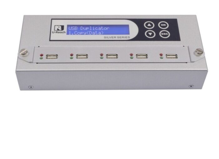 usb duplicator u reach 1 to 4 usb duplicator and sanitizer silver series 1