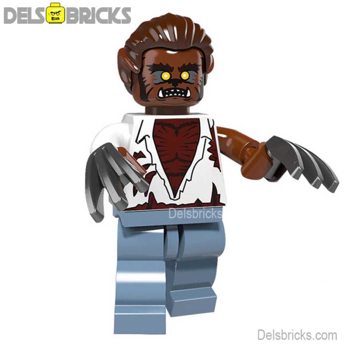 werewolf wolf man monsters pg1076 delsbricks minifigures