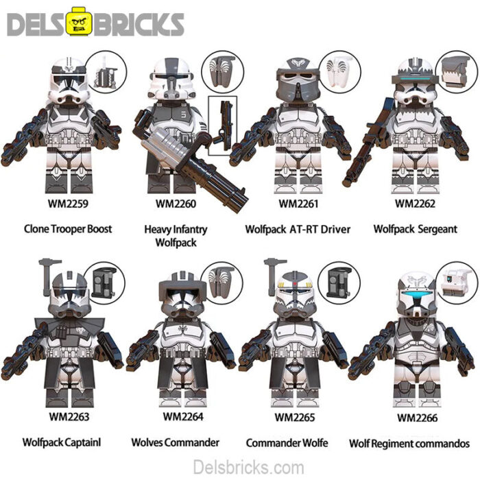 wm6128 wolfpack clones set of 8