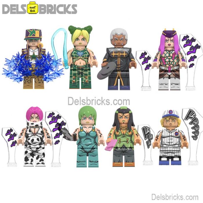 wm6160 jojo set of 8 delsbricks minifigures